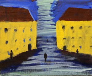 Hyreshus, 2011, målning