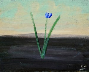 Blomma, 2001, målning