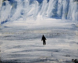 Snöoväder, 2015, målning