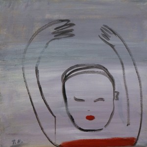 Ryggsimmare, 2015, målning